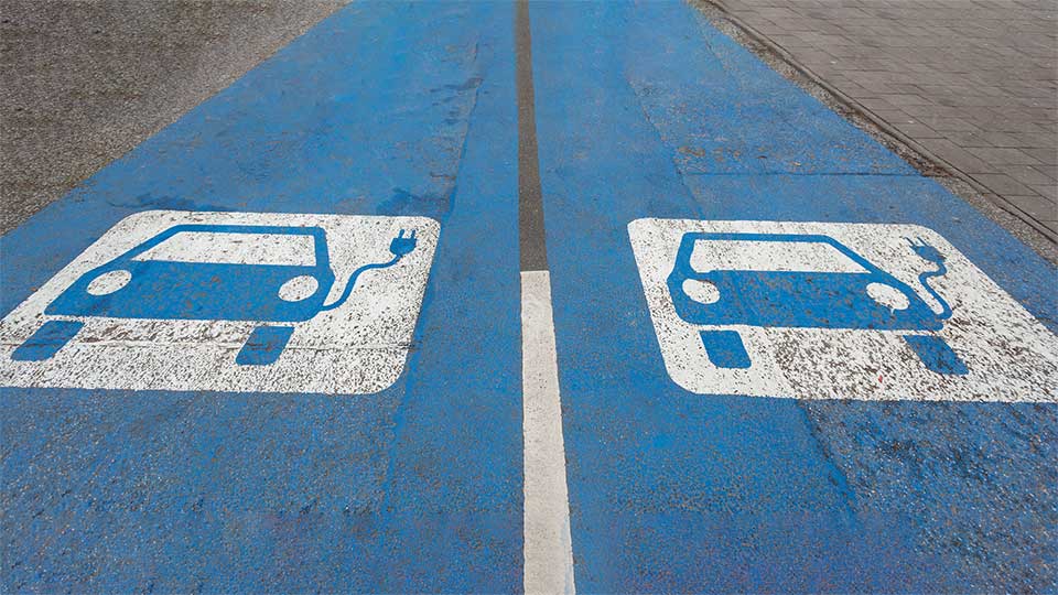 Electric vehicle parking spot