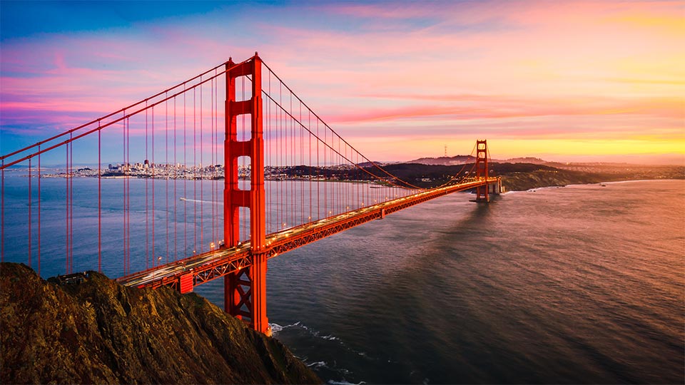 Golden Gate Bridge in California