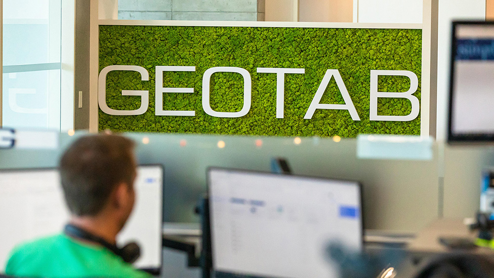 Software developer working at Geotab office