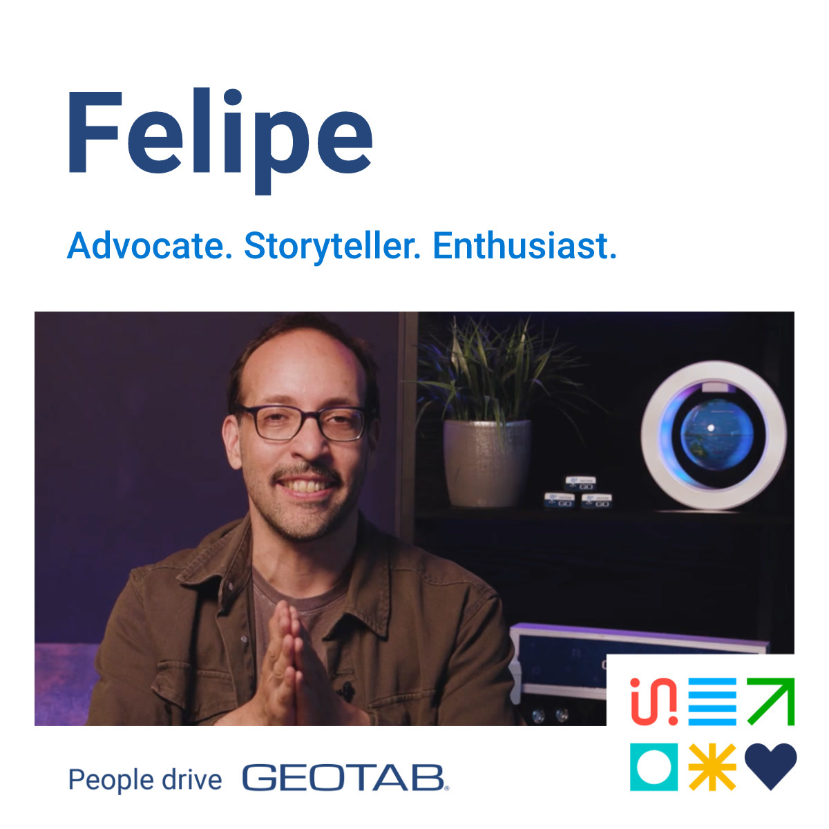 Felipe in a video setup