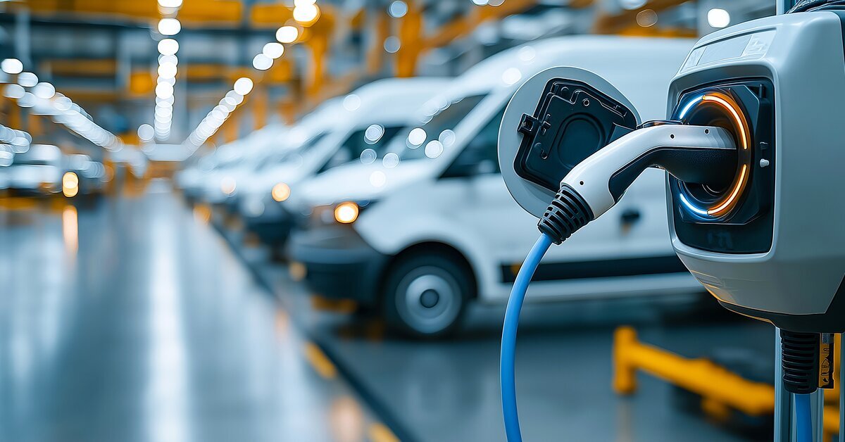 electric vans and charging port