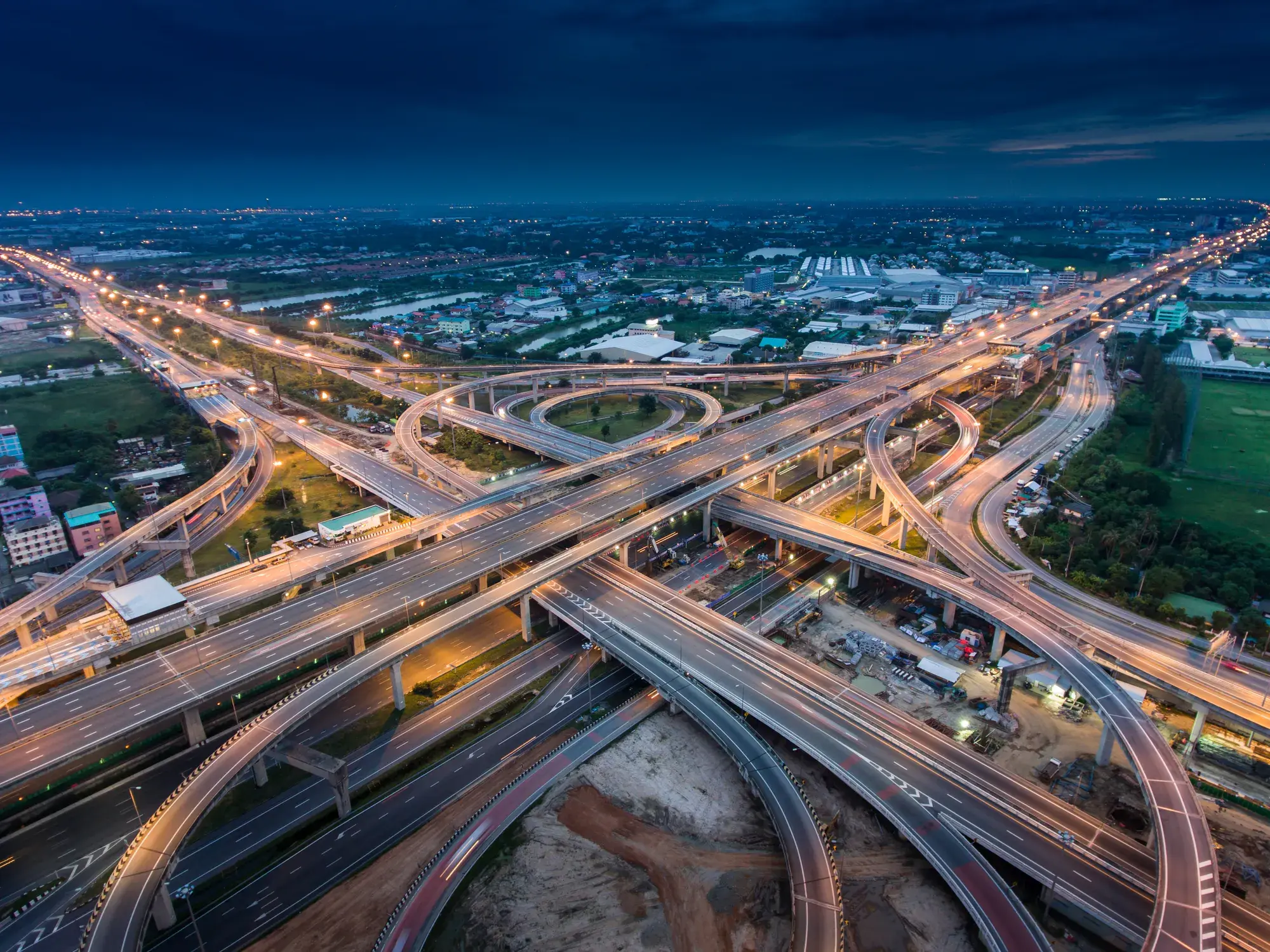 highway topdown night shot
