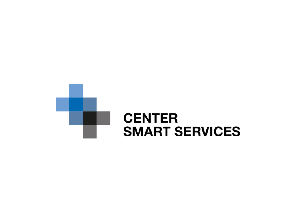 Logo des Center Smart Services auf weißem Hintergrund.