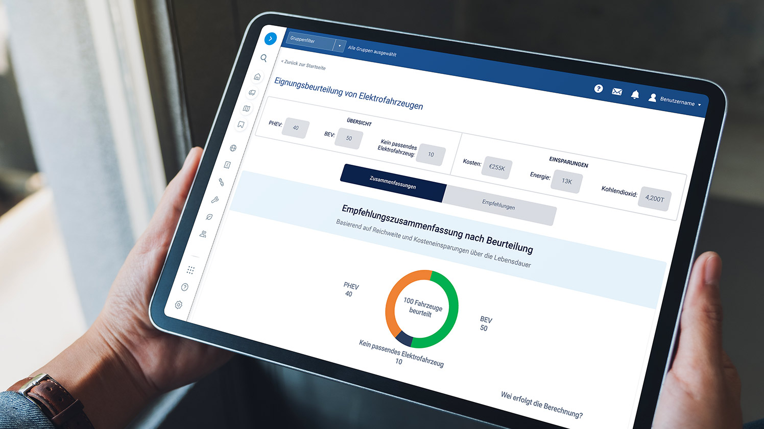 Zusammenfassung der EVSA-Bewertungsempfehlungen auf einem weißen Laptop