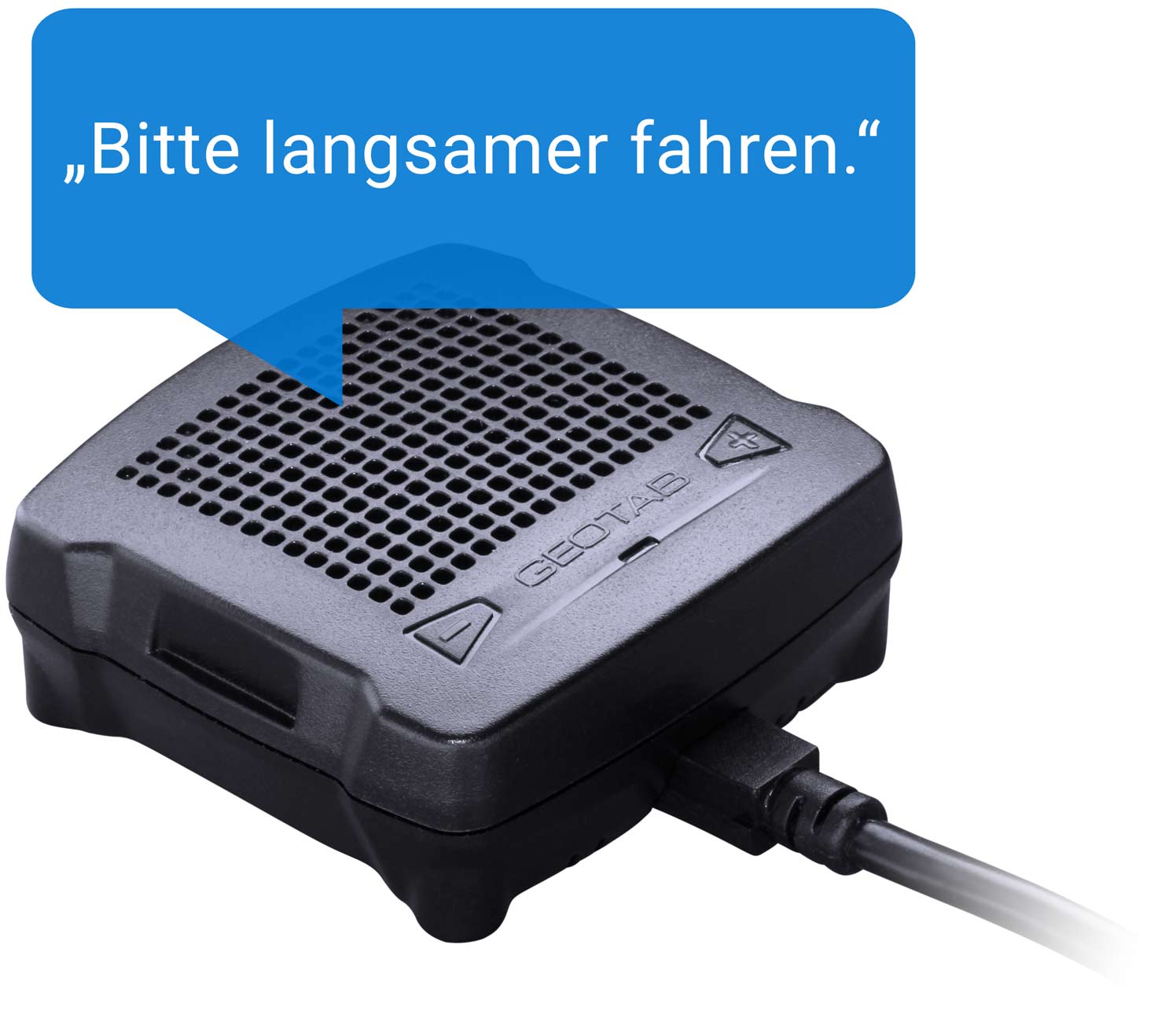 GO Talk-Fahrerrückmeldung: „Bitte verlangsamen.“