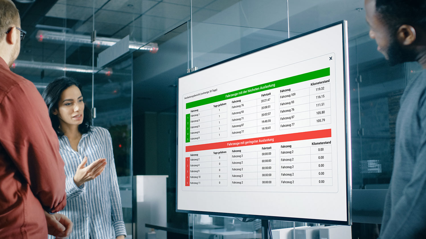 people presenting on a board