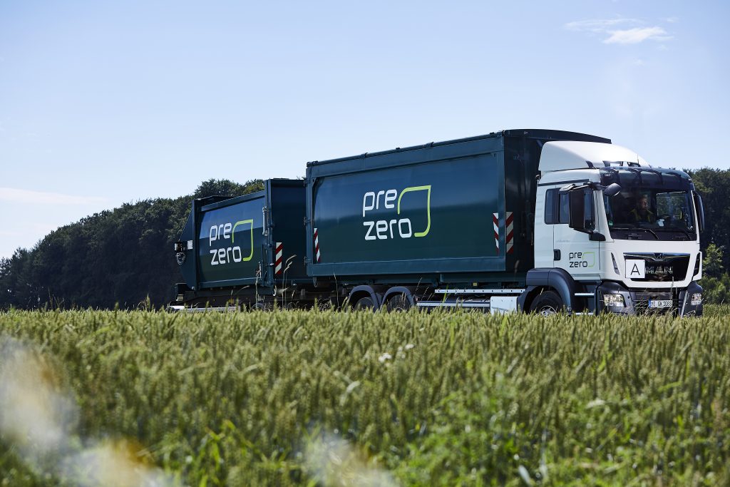 prezero truck on highway