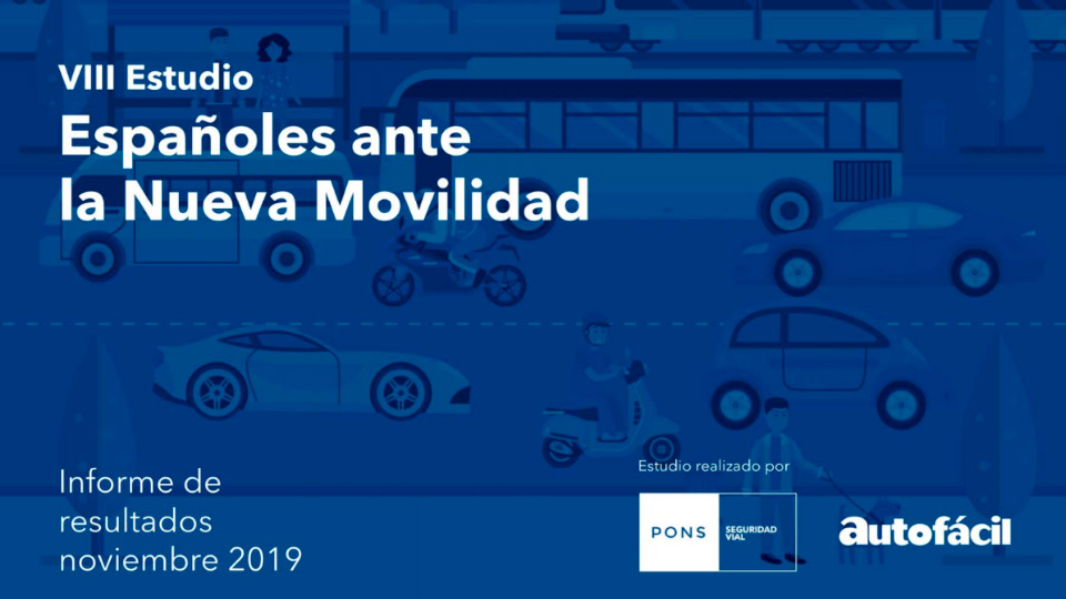 Caratula que anuncia el estudio realizado por PONS y Geotab sobre los españoles ante la nueva movilidad