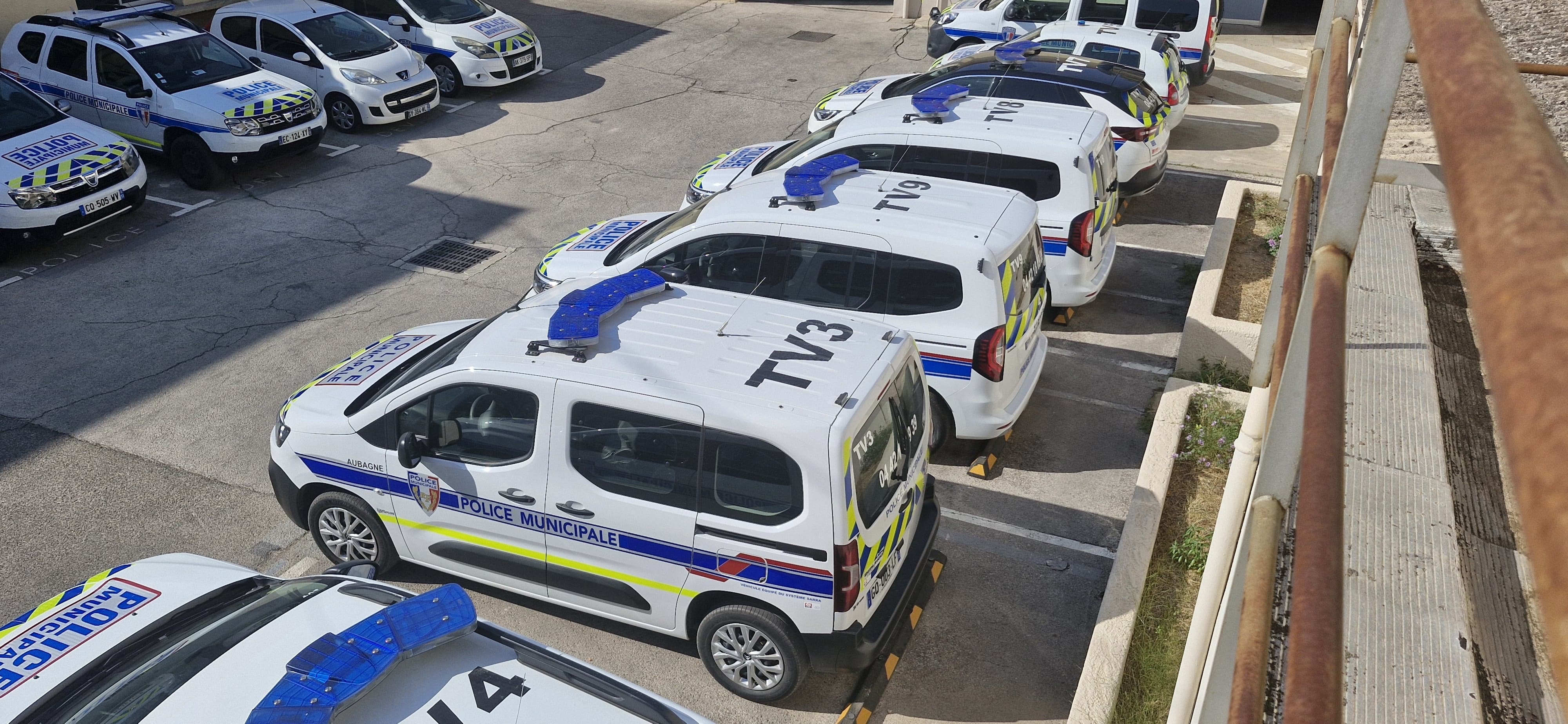 Flotte de véhicules Police Municipale d'Aubagne