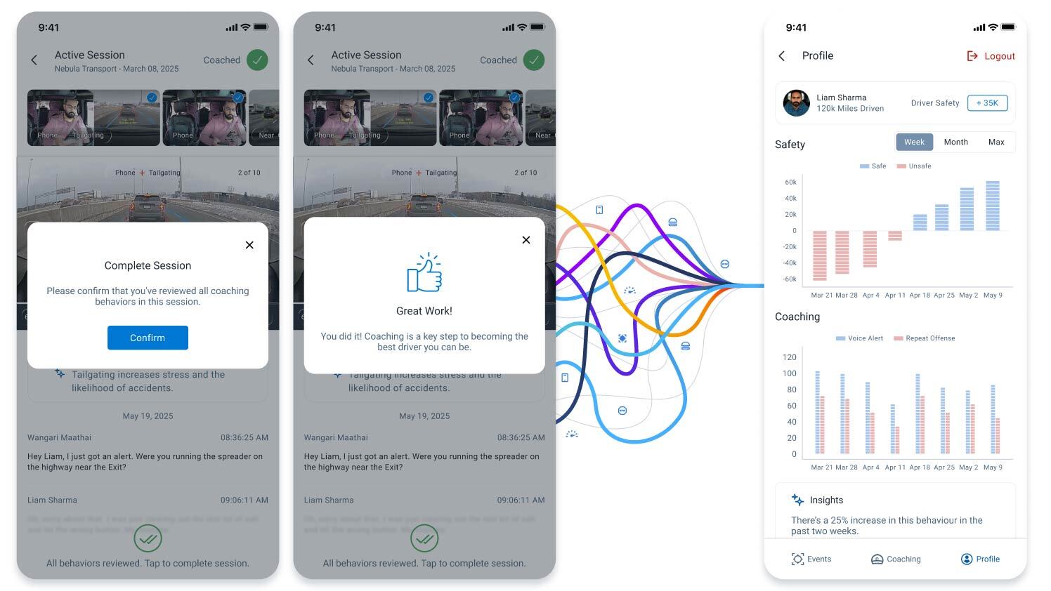 geotab go focus plus coaching workflow
