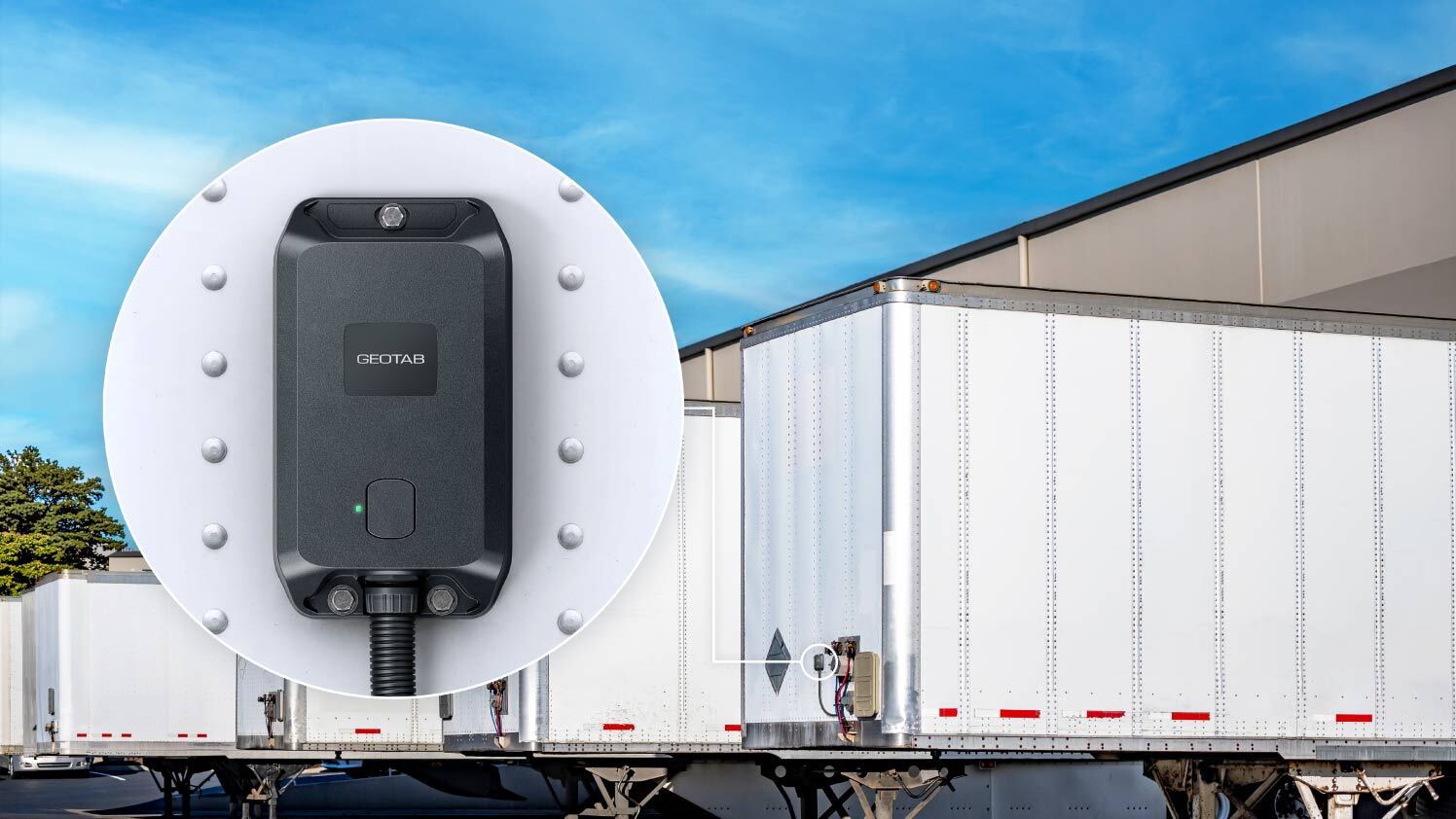 Tracker GO Anywhere Plus su un rimorchio