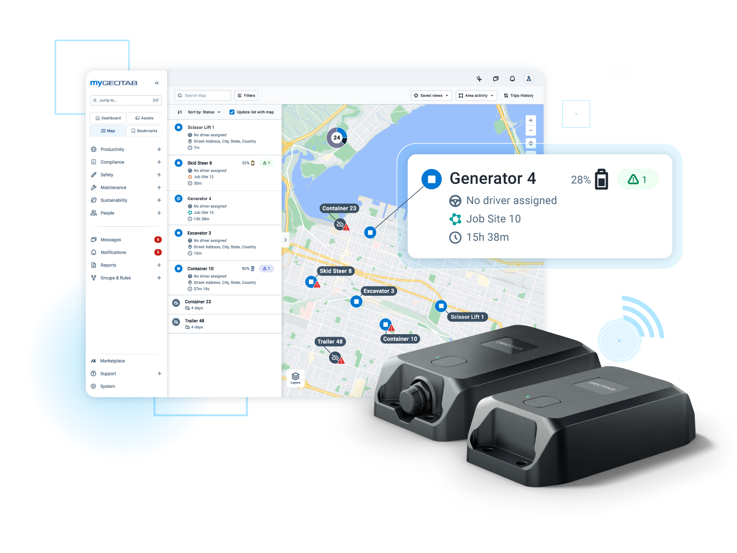 go anywhere asset tracking in mygeotab