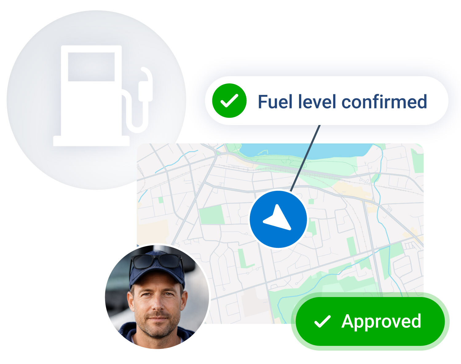 Fuel level is confirmed