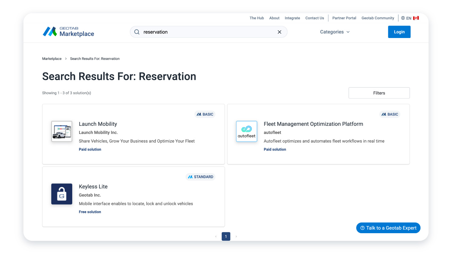 marketplace solution - reservation