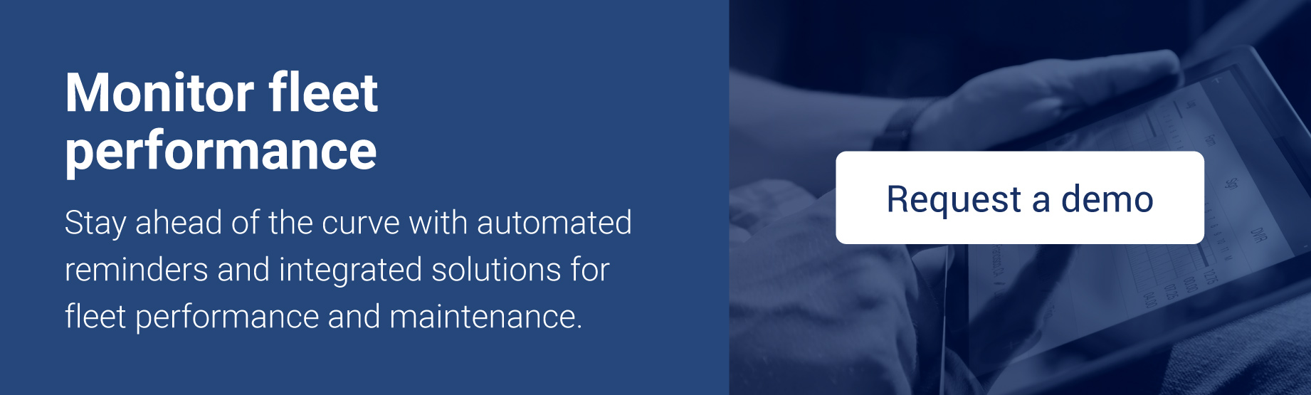 Click here to request a demo of Geotab fleet management software and see how you can streamline your performance monitoring.