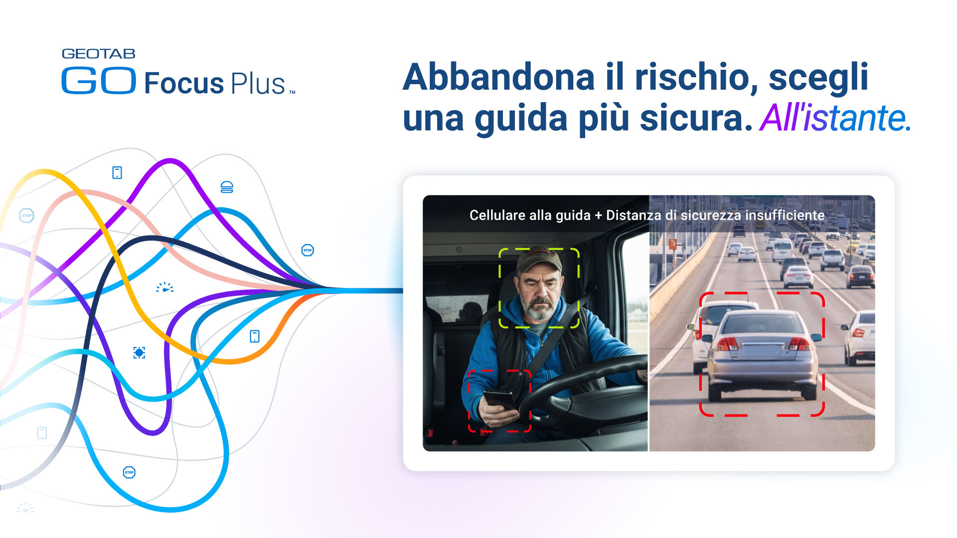 Immagine GOFocus Plus con un conducente in un'auto