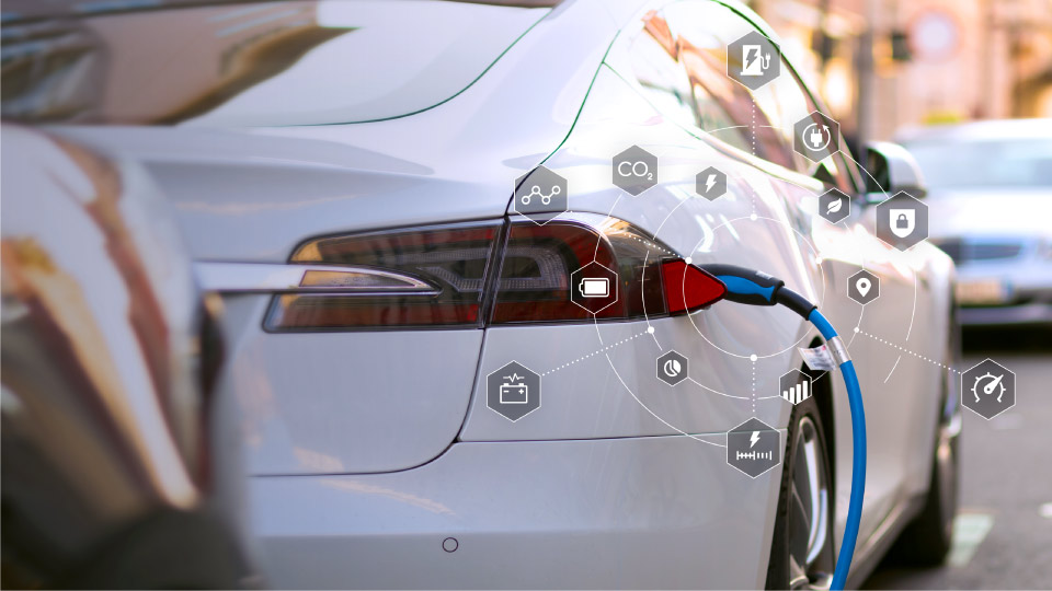 Telematics data from an electric vehicle 