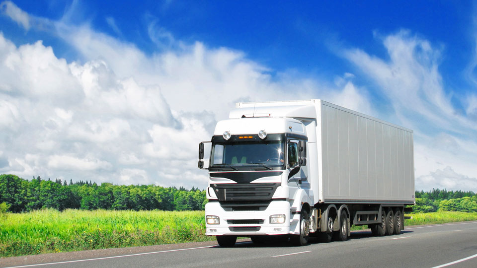 Camion su strada