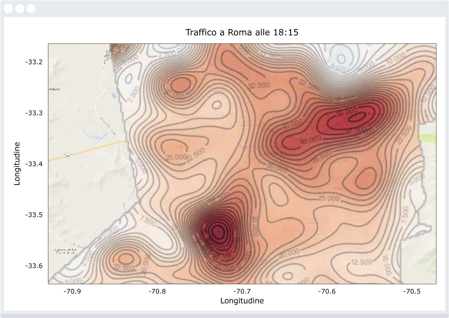 Traffic congestion heatmap in MyGeotab