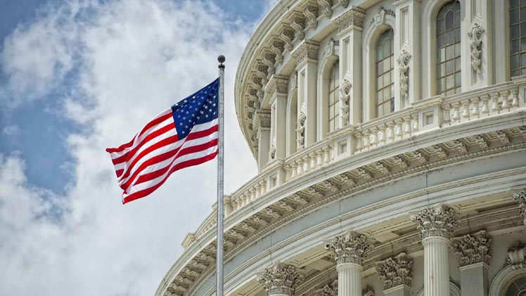 Placeholder Title american flag on pole