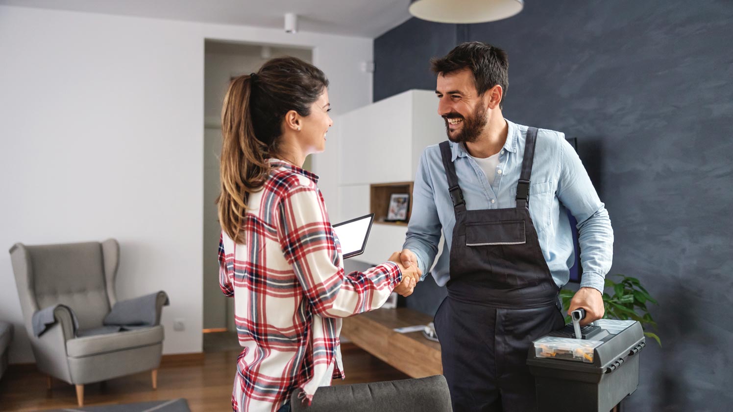 two people shaking hands