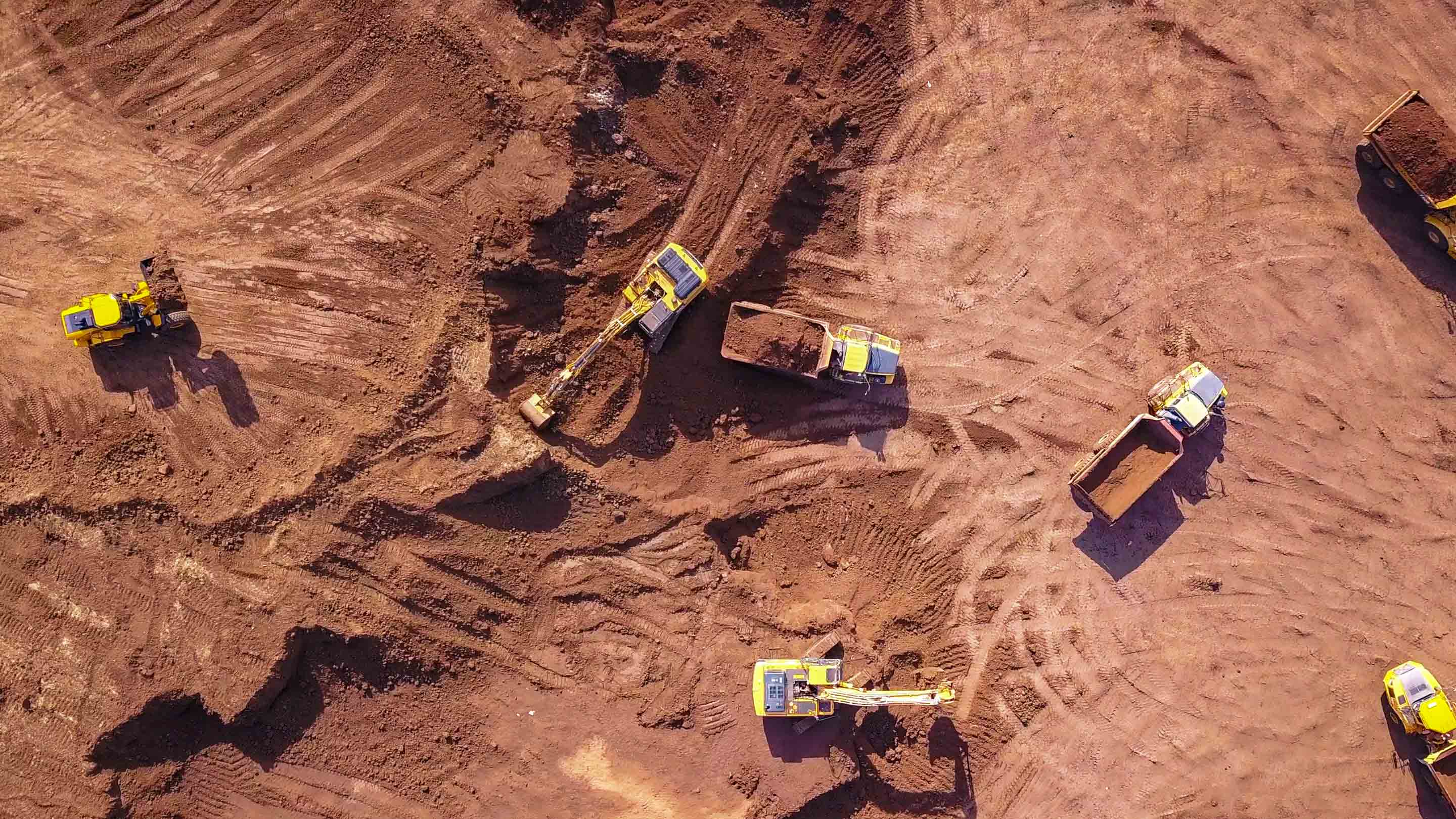 Construction worker using a tablet with MyGeotab interface