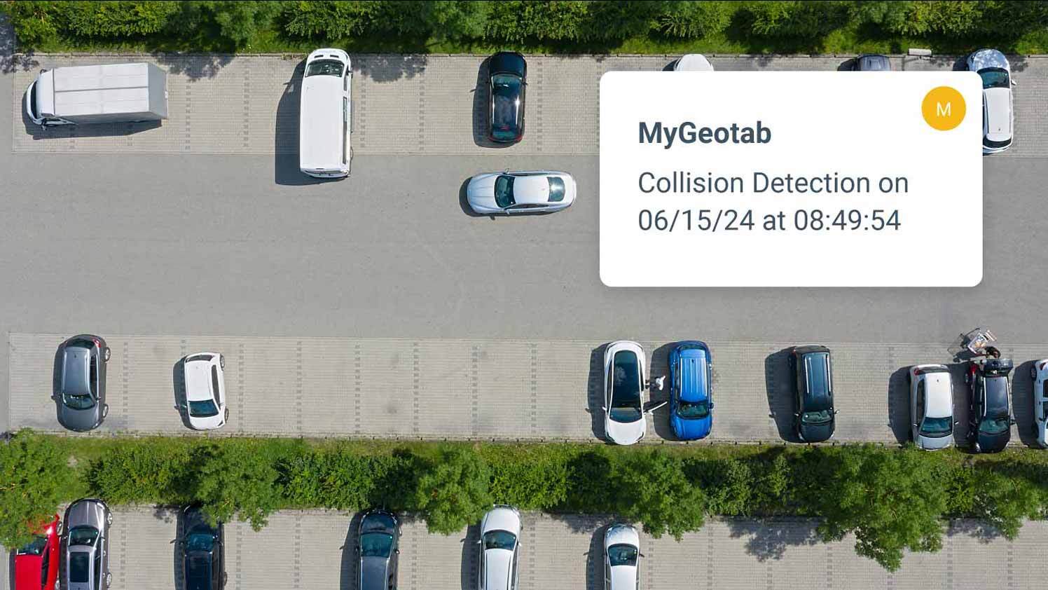 collision detection shown on a map
