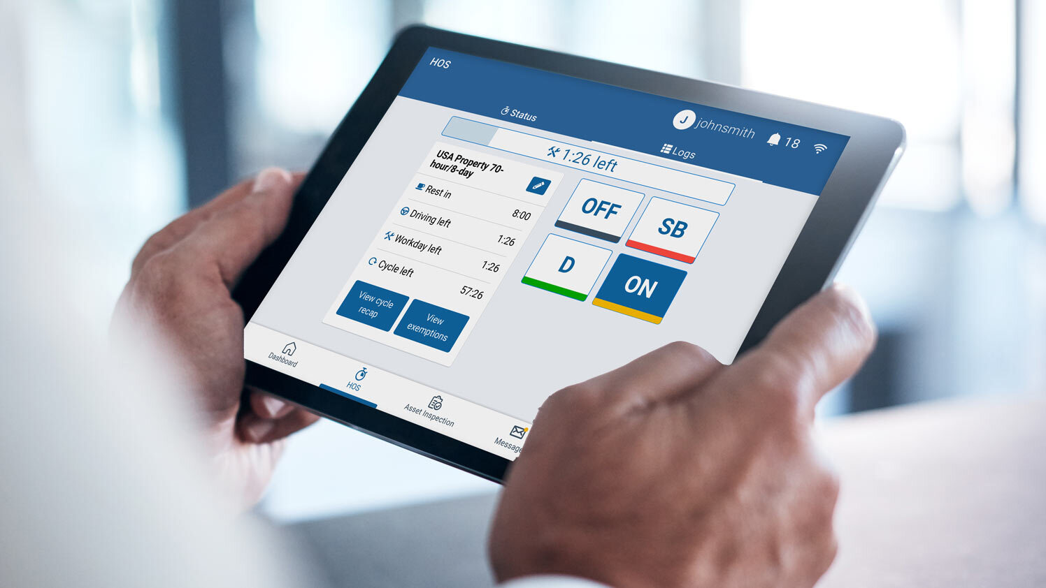 Geotab drive on tablet
