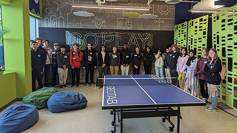 Geotabbers children visit the office for Take Our Kids To Work Day 