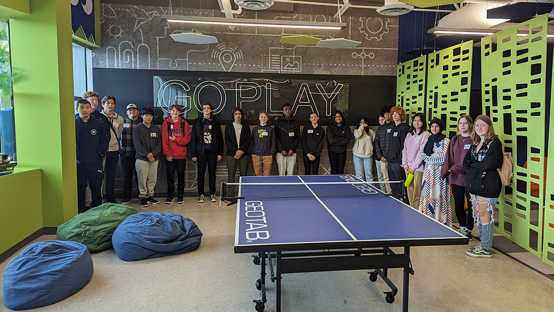 Geotabbers children visit the office for Take Our Kids To Work Day 