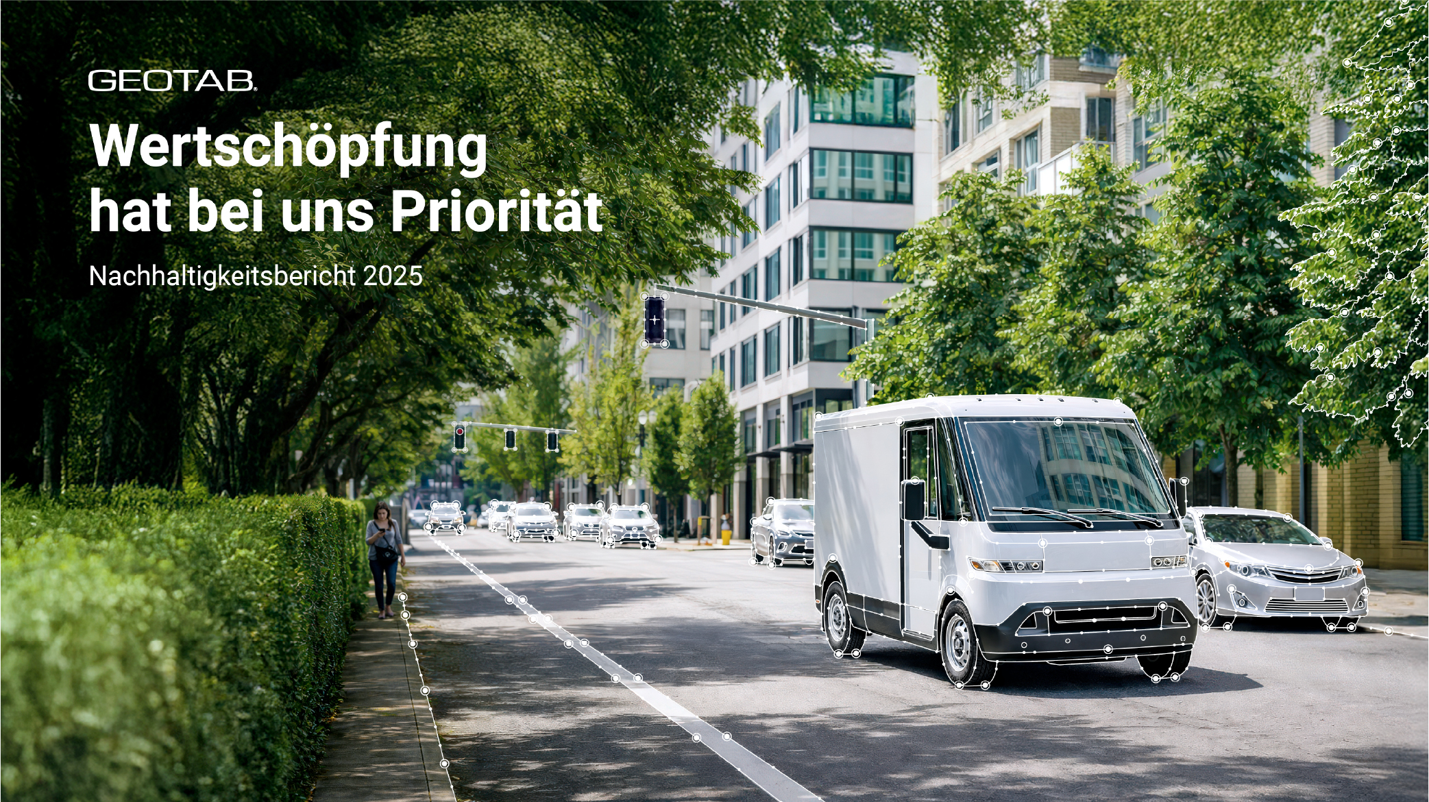 Titelbild des Geotab Nachhaltigkeitsberichts 2025