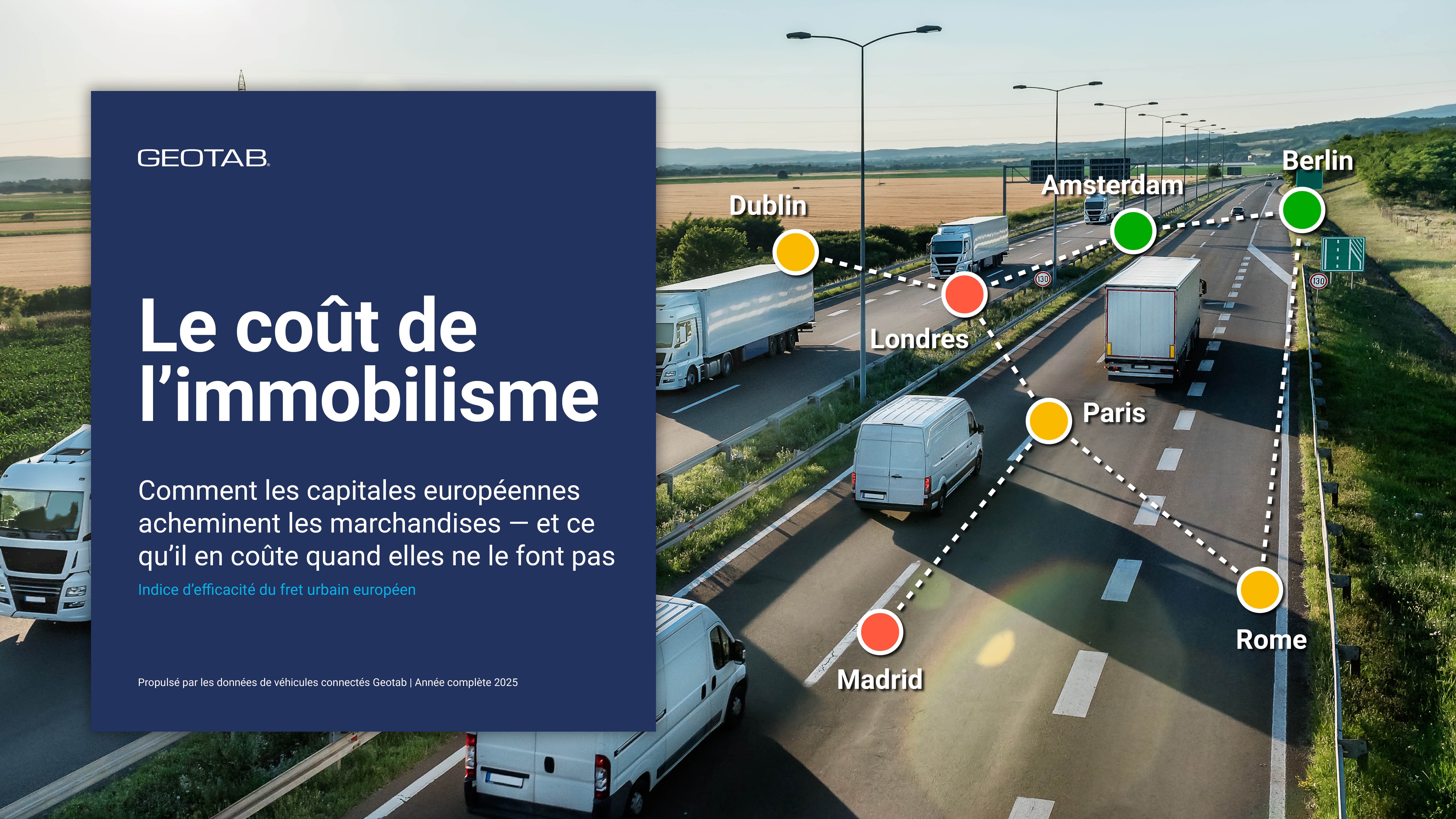 Image de couverture de l'indice européen d'efficacité du fret urbain.
