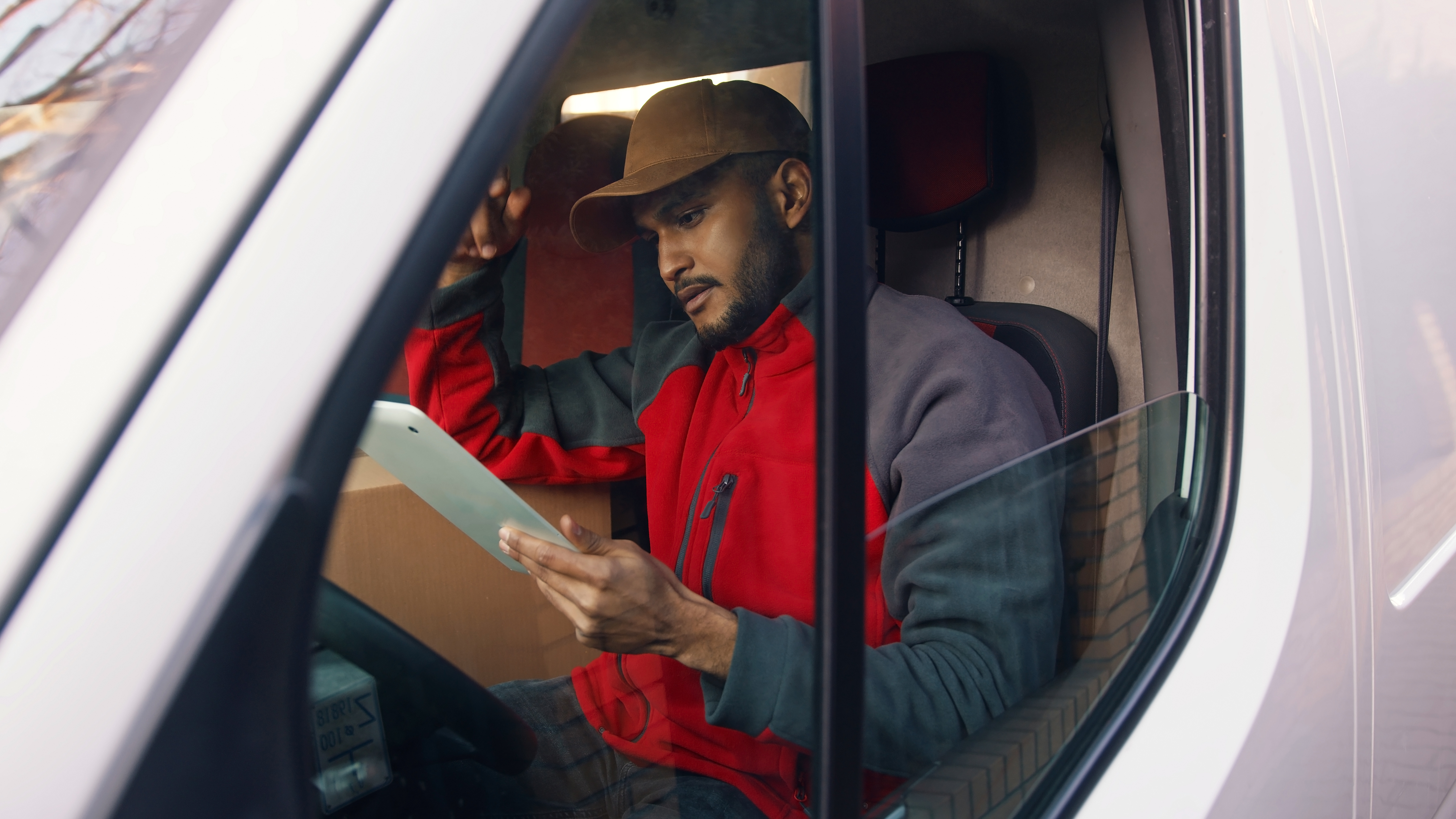 motorista fazendo treinamento personalizado baseado no seu comportamento