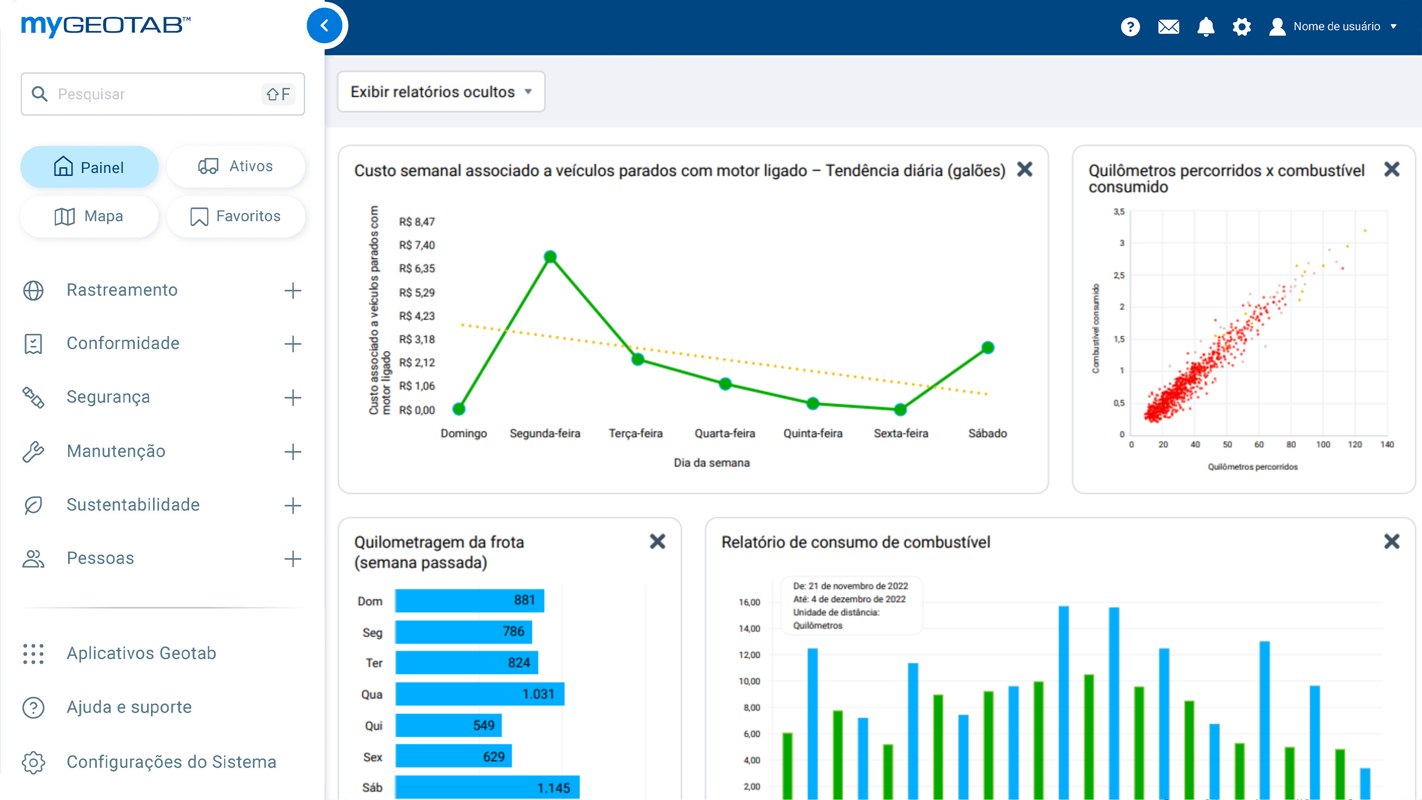 mygeotab benchmark dashboard