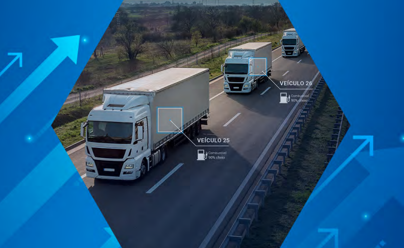 two trucks on the road