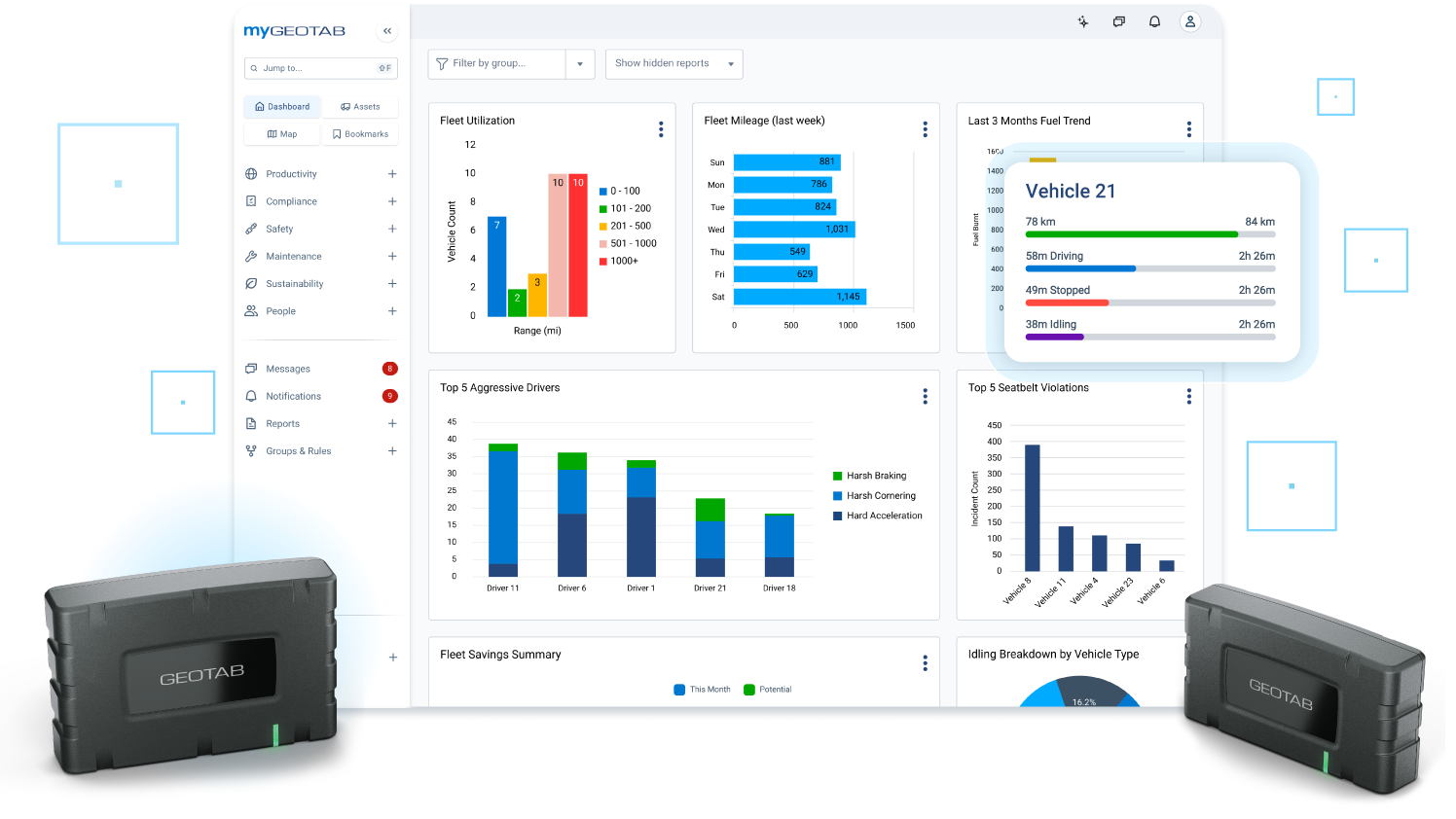 geotab go 10 devices