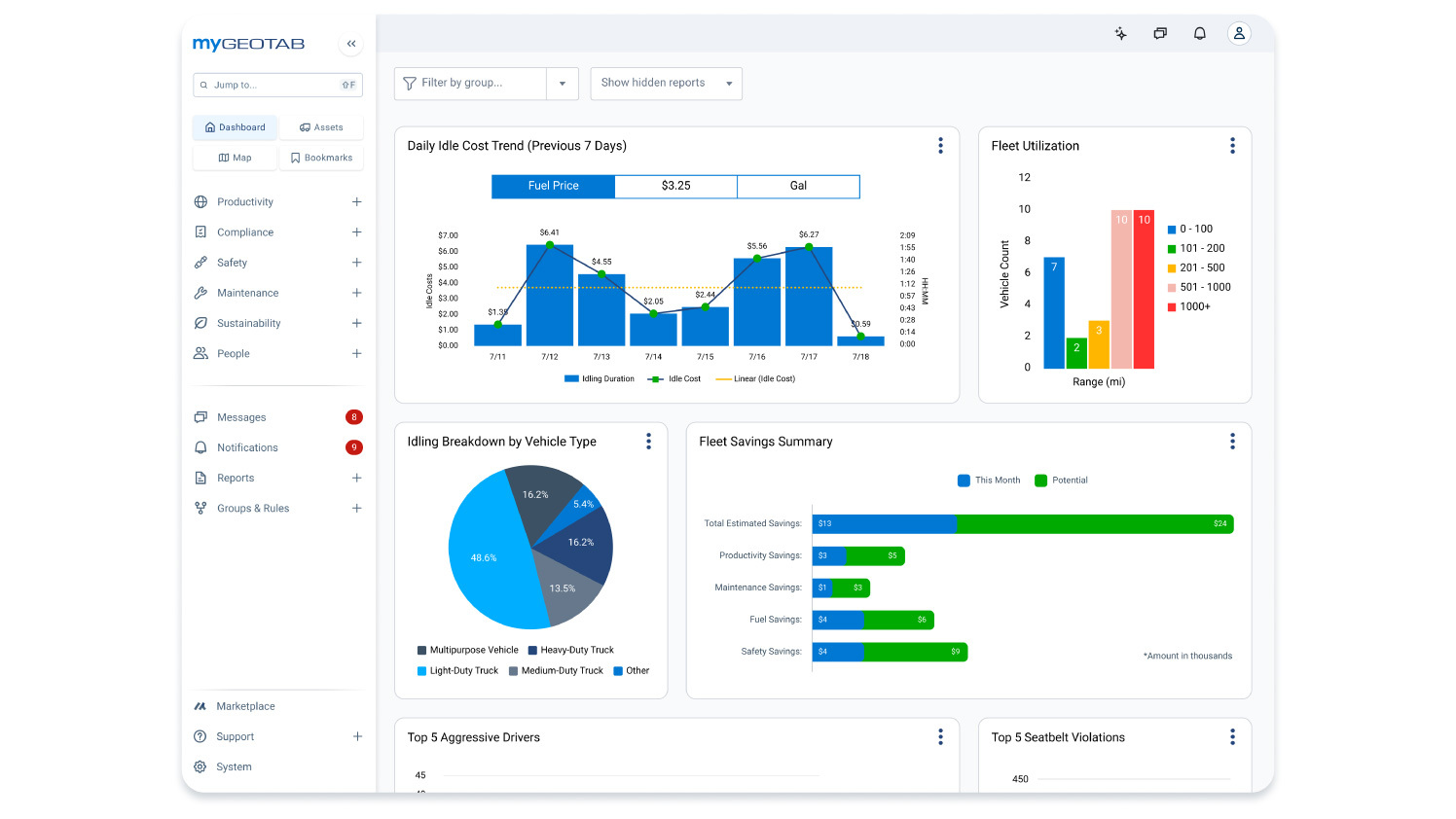 mygeotab ui overview