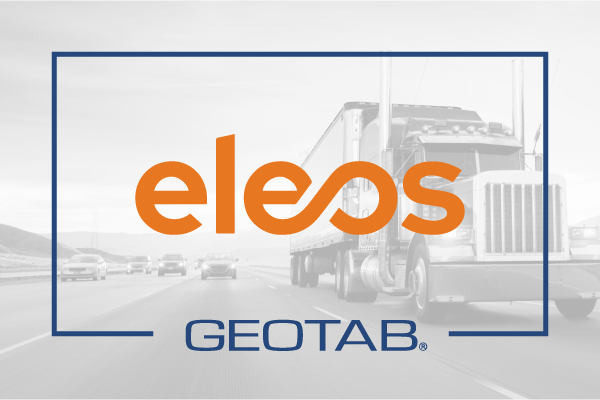 Eleos logo on grey background