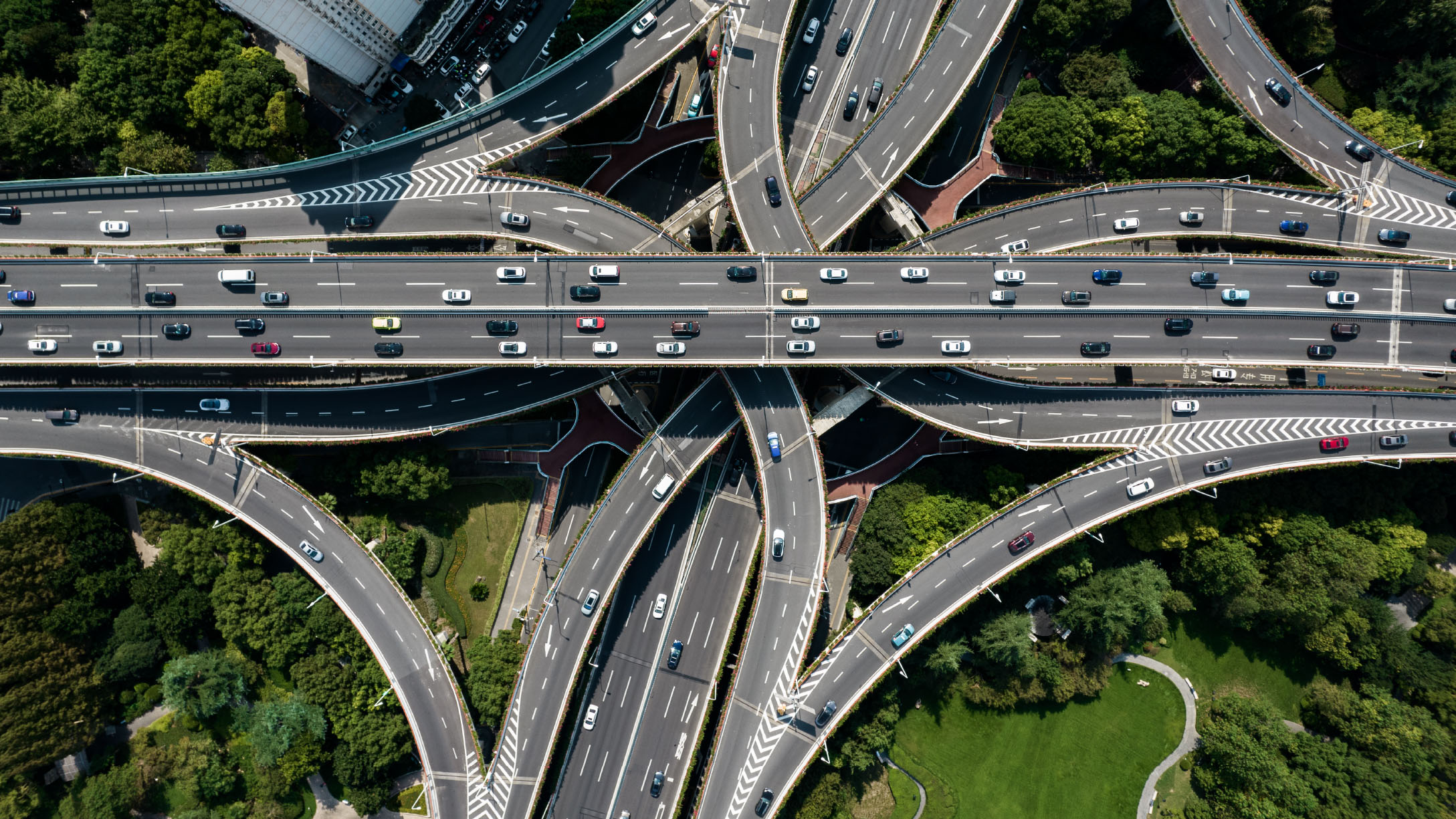 complex highway infrastructure