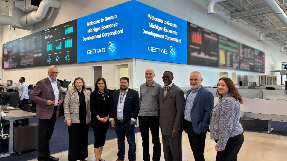 Michigan economic development corporation and Geotab leadership team 