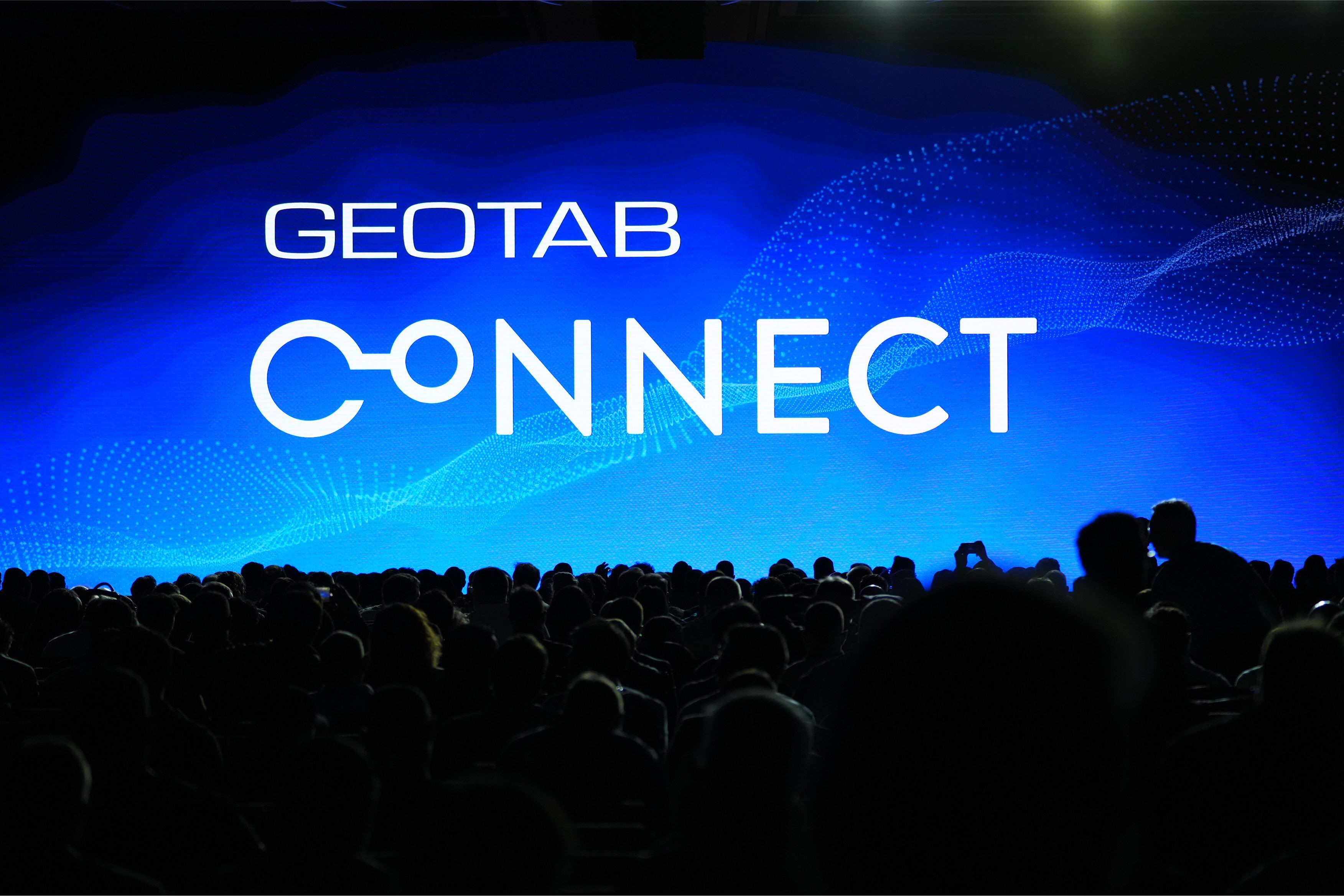 Geotab Connect logo on mainstage