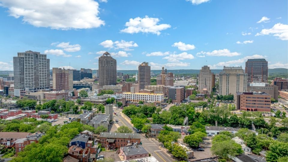 New Haven Connecticut skyline
