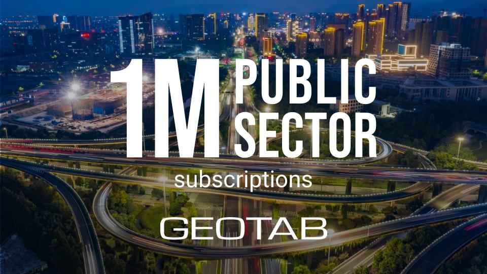 1M Public Sector Subscriptions and Geotab logo