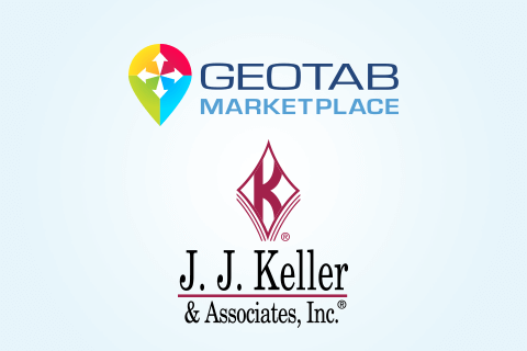 Geotab Marketplace logo and J.J. Keller logo