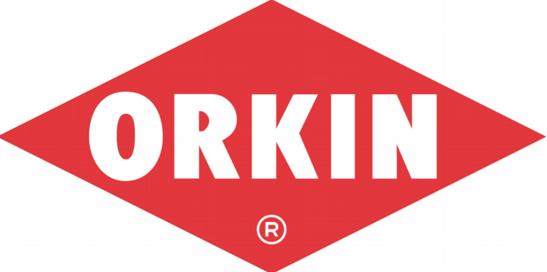 Red and white ORKIN logo 