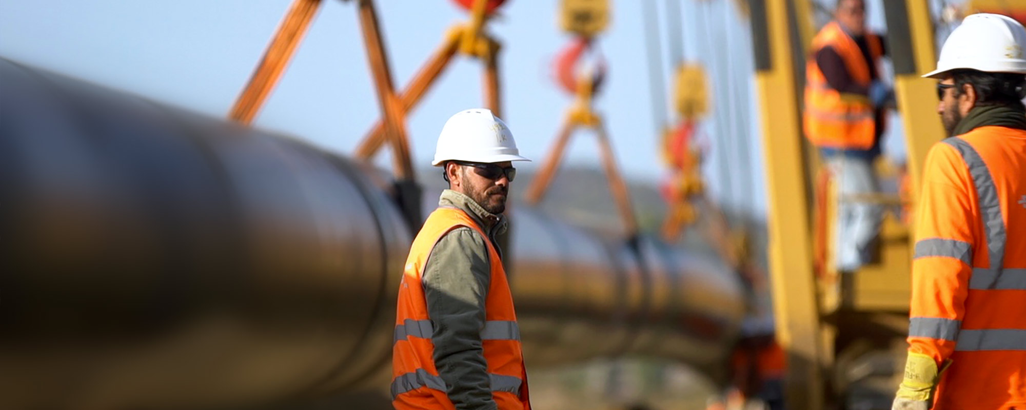 Workers at a construction site