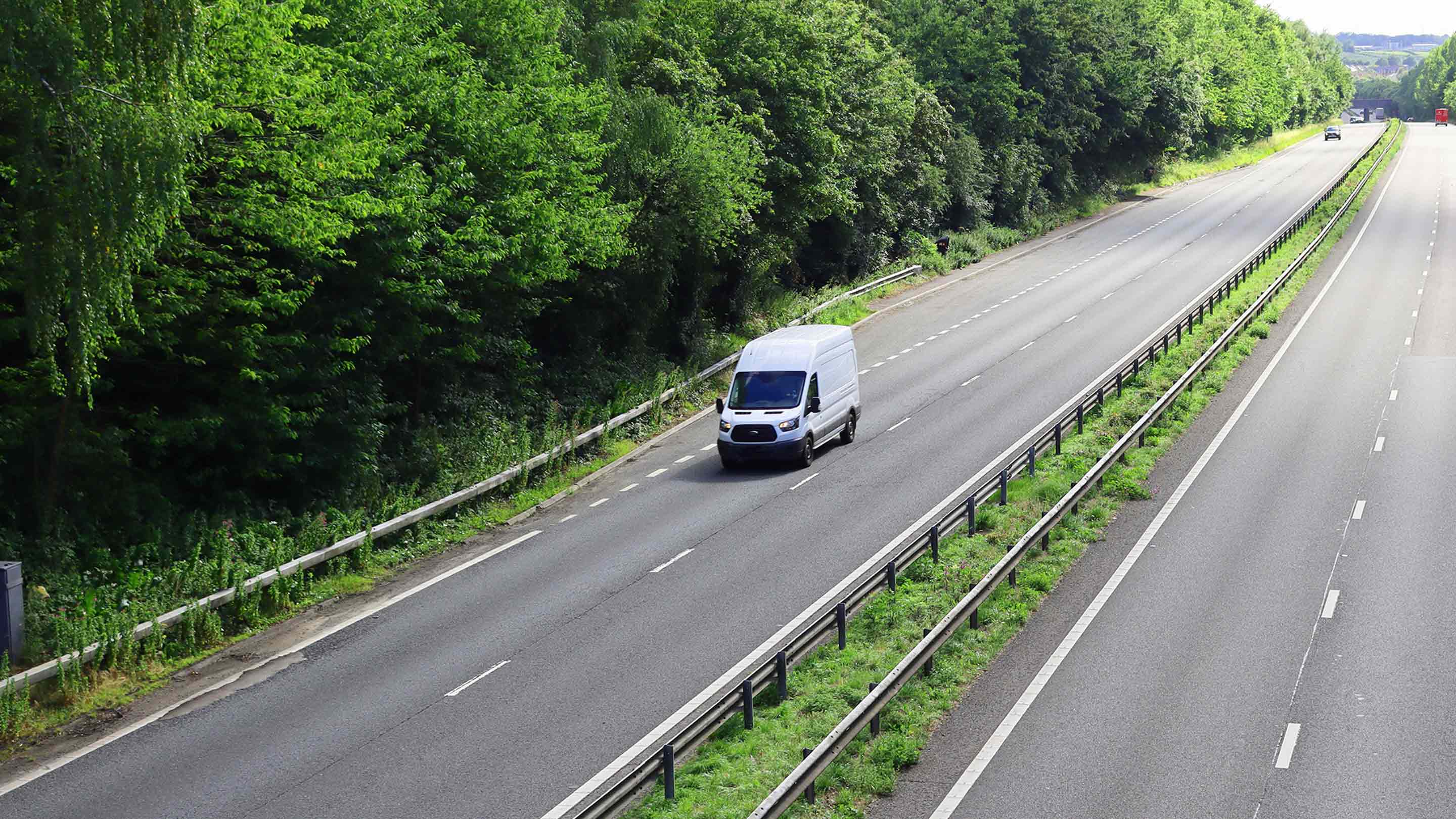 Truck on the road