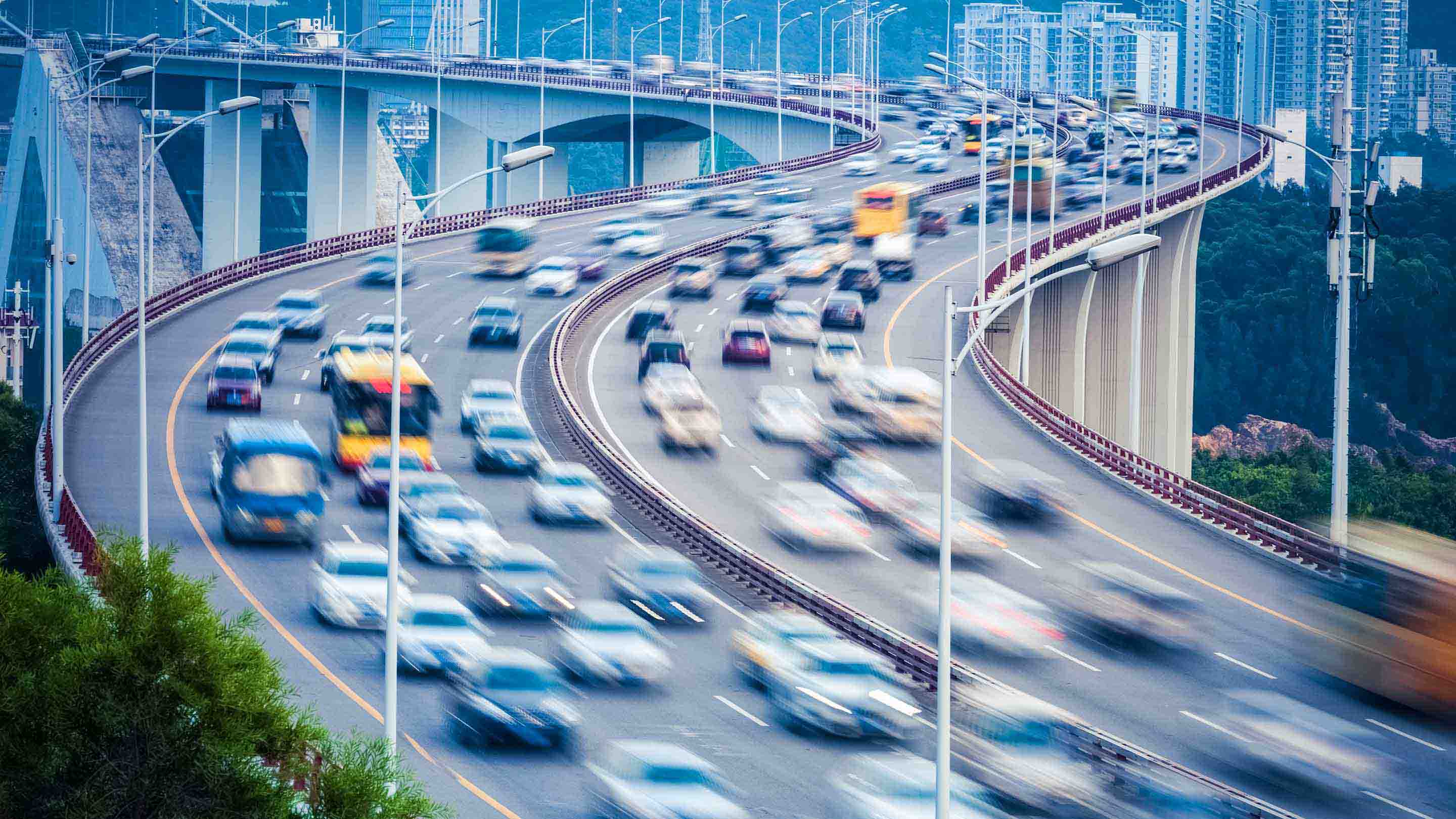 Vehicles on roads connected through Geotab