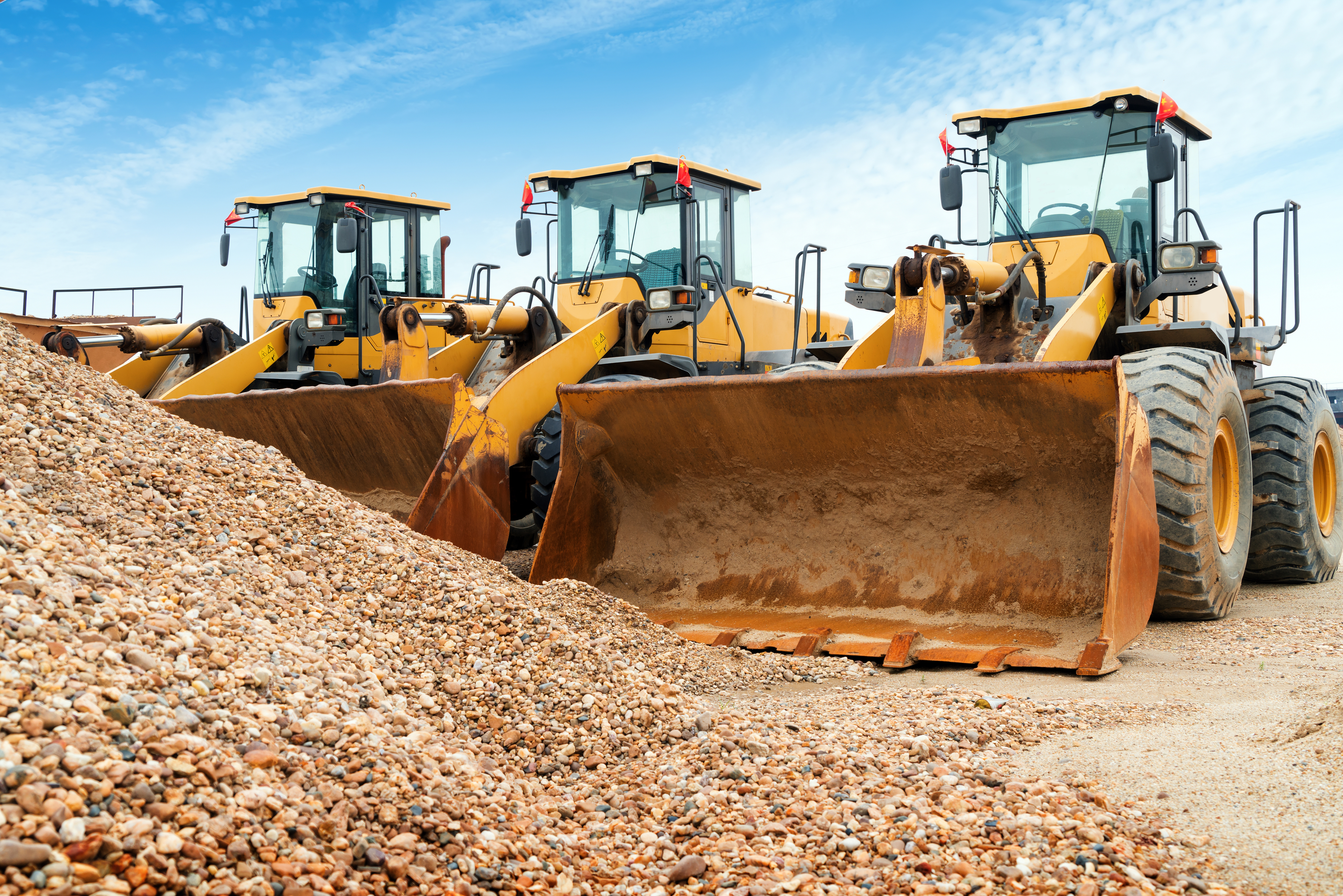 Assets in the construction site.