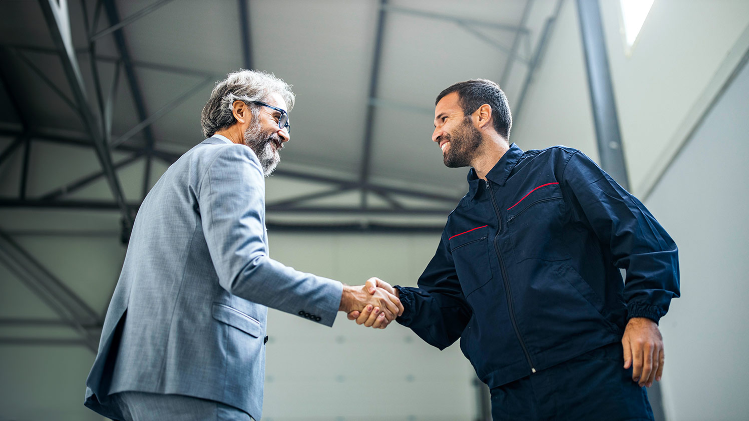 two people shaking hands